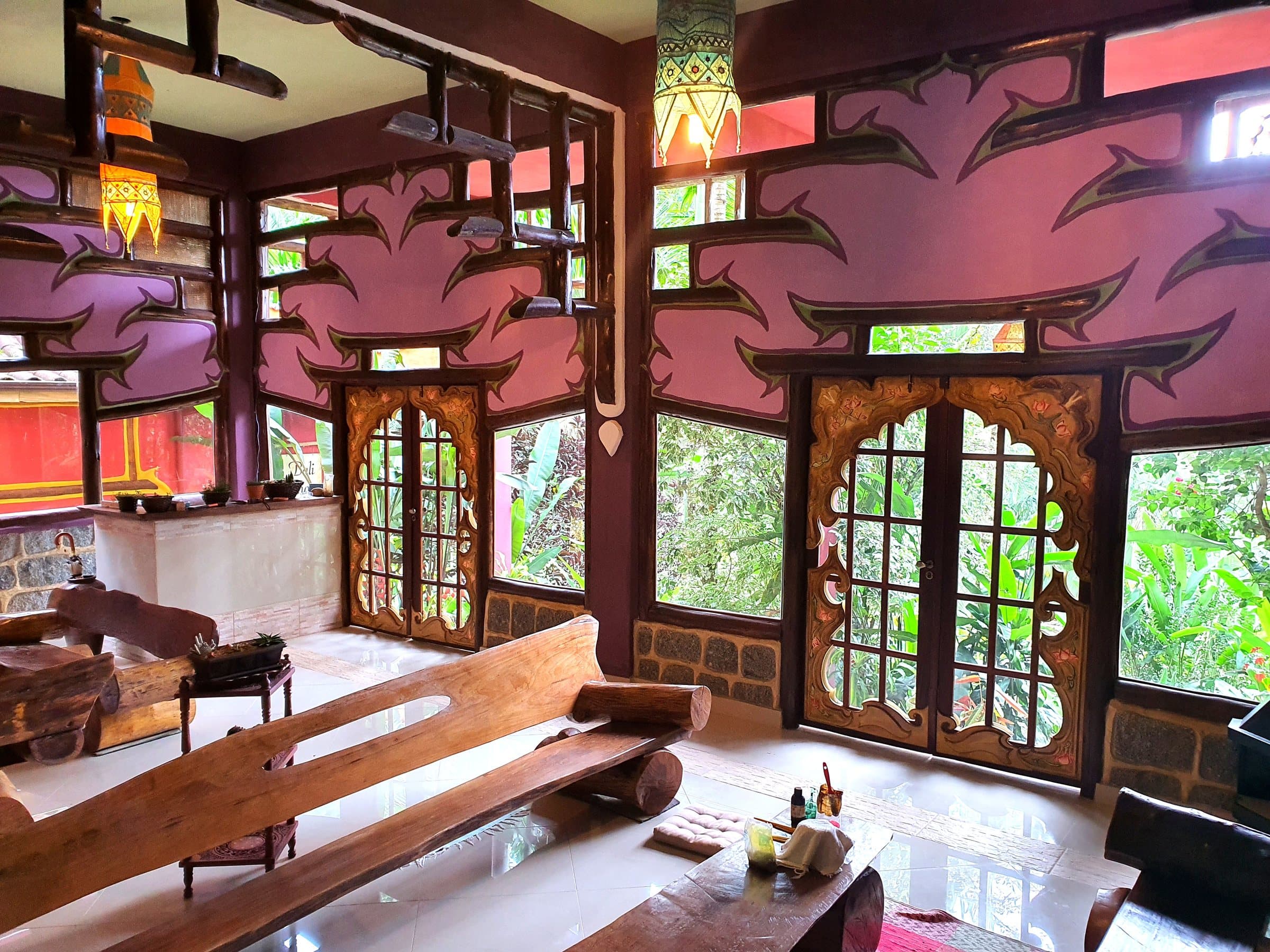 Sala de estar do Dharmashala